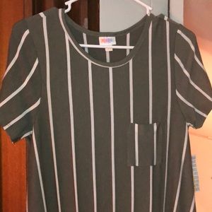 Olive Vertical Striped Carly